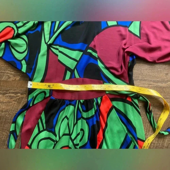 ISSA London mod style designer dress abstract colorful size 4 EUC chic trendy - Picture 12 of 16